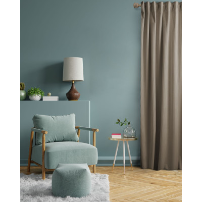 Zasłona z taśmą CASUAL CHIC 140x270 beż
